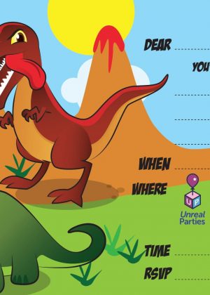 Dinosaur Invitation